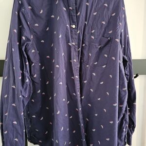 Old Navy Dark Blue Watermelon Print Button Down Shirt